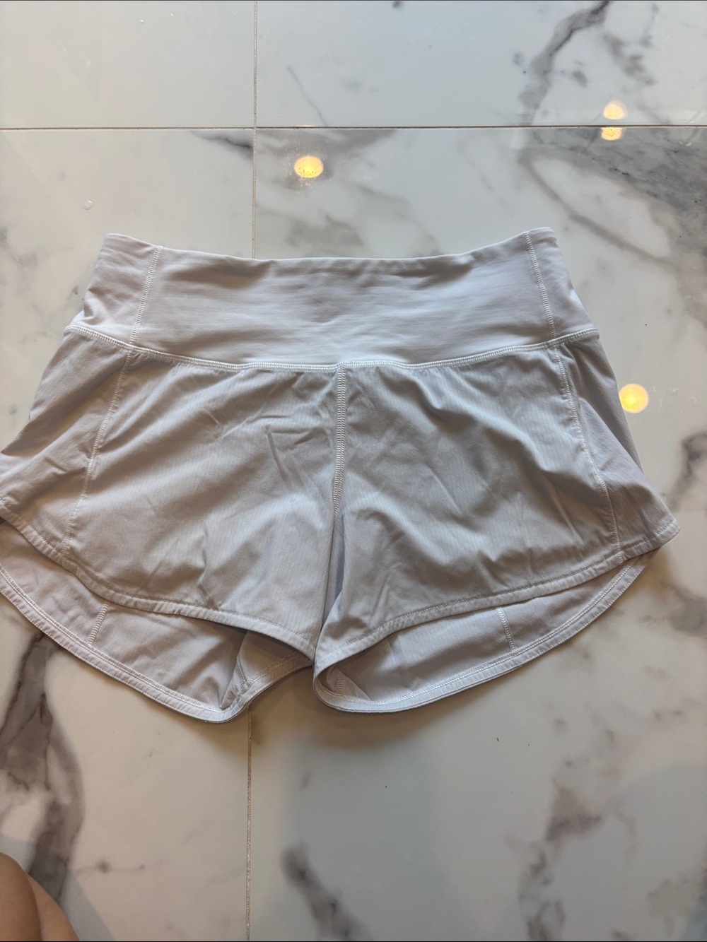 lululemon athletica speed up 4” mid rise White Women's Running Shorts